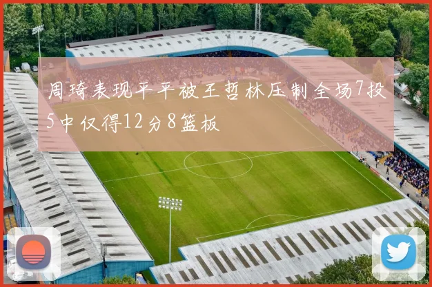 周琦表现平平被王哲林压制全场7投5中仅得12分8篮板